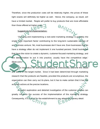 Implementing a Marketing Strategy