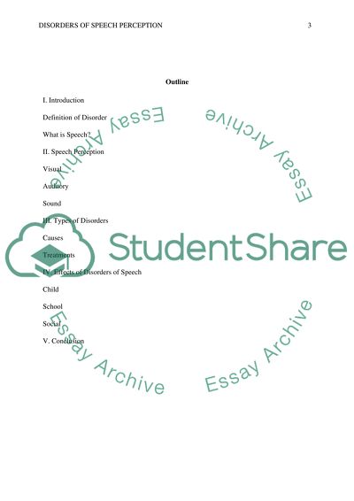 Disorders of Speech Perception
