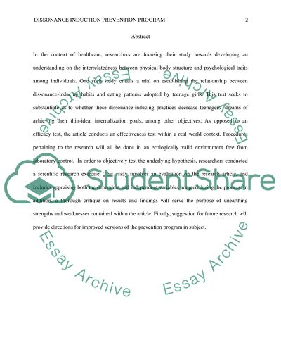 Cognitive Dissonance