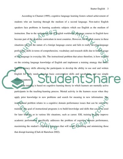 English as a Second Language Course