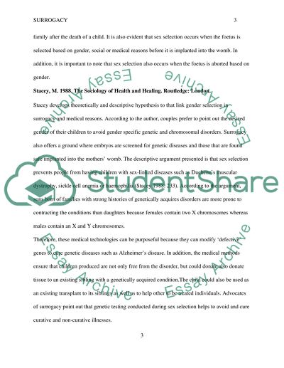 Literature Analysis of Surrogacy