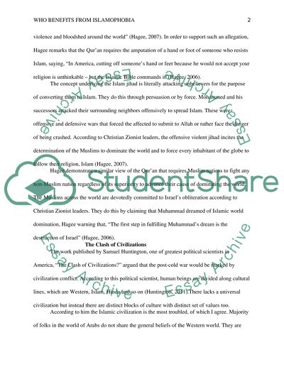 Who Benefits from Islamophobia