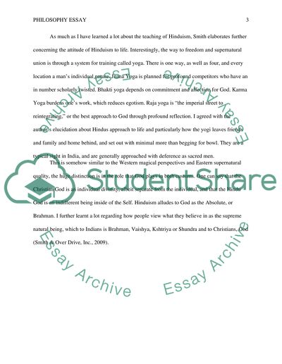 Response to Smiths positions in The Worlds Religions