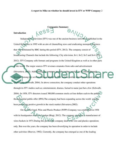 Whether you Should Invest in ITV or WPP Company