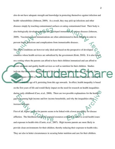 Causes and Consequences of Health Inequalities