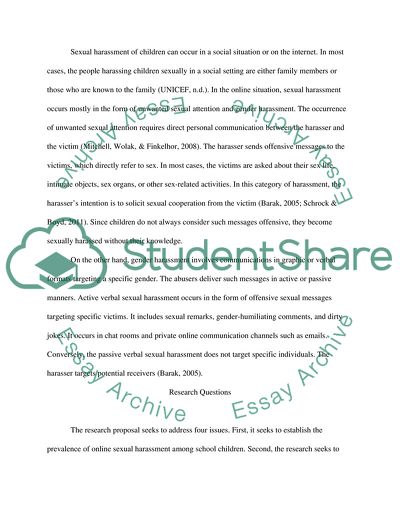 Sexual Harassment on Children