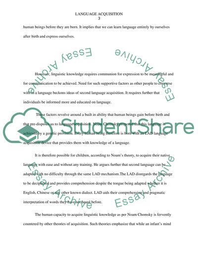 Second Language Acquisition Theories
