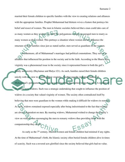 Question about the History of Islam