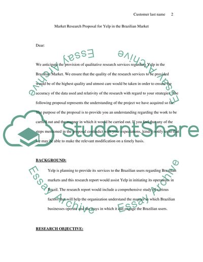 Marketing Research for Yelp in the Brazilian Market