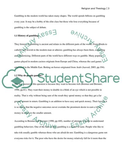 Analogical paper on Gambling related to the Mahabharata or the Bhagavad-Gita