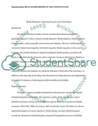 Health Disparities a Growing Concern in the United States