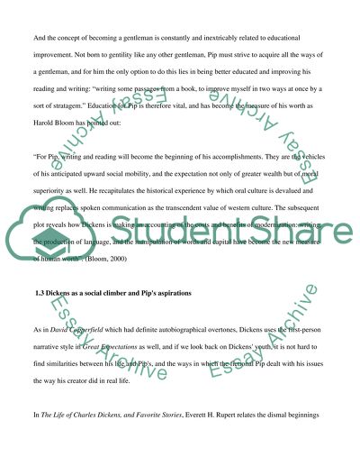 Dickenss Treatment of Education and Social Mobility in Great Expectations