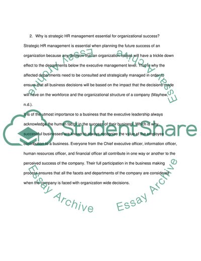 Features of Human Resources Management