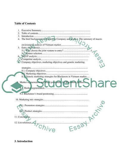 Marketing strategy for Blackmore product in Vietnam market