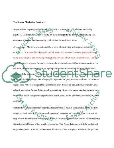 Culture Based Positioning and Changing Marketing Factors