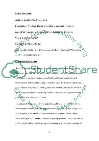 The Career in the Barclays Bank