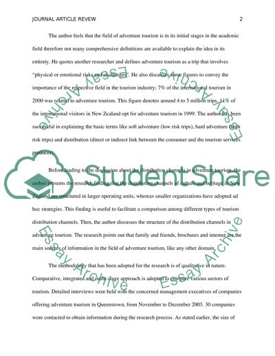 Selling adventure tourism: a distribution channels perspective by Christian Schott