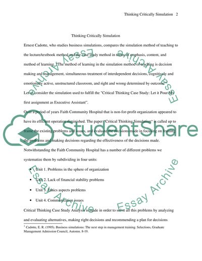 The Simulation Method of Teaching