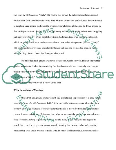 Critique of Pride and Prejudice by Jane Austen