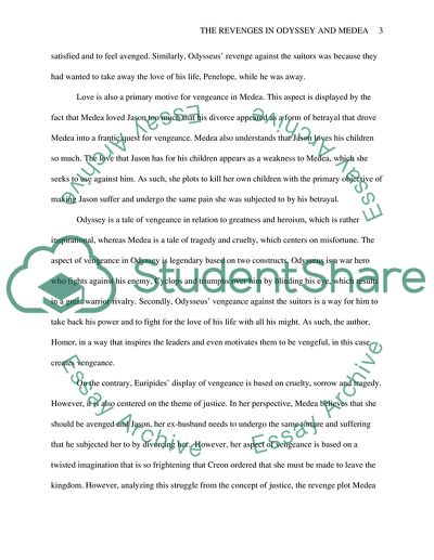 The revenges in odyssey and medea