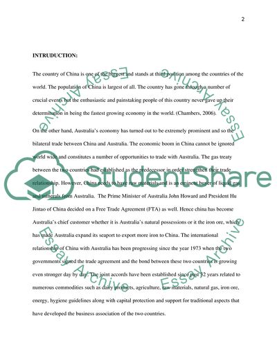 Bilateral Trade Flow between China and Australia through Traditional and Modern Trade Theories