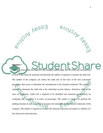 Real Good Food Plc - Audit Risk