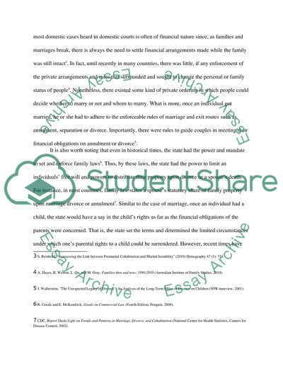 How Far Does Family Law Allow Individuals to Engage in Private Ordering