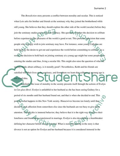 Comparative Analysis of The Cut-glass bowl and Benediction by F.Scott Fitzgerald