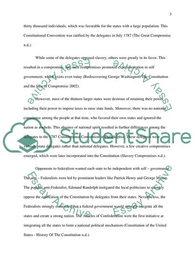 US History--The US Constitution finely crafted blueprint or unwieldy compromise