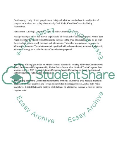 Rising Gas Prices by Jeremy W Mattson