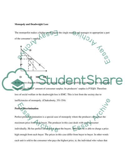 Monopoly: Price Discrimination