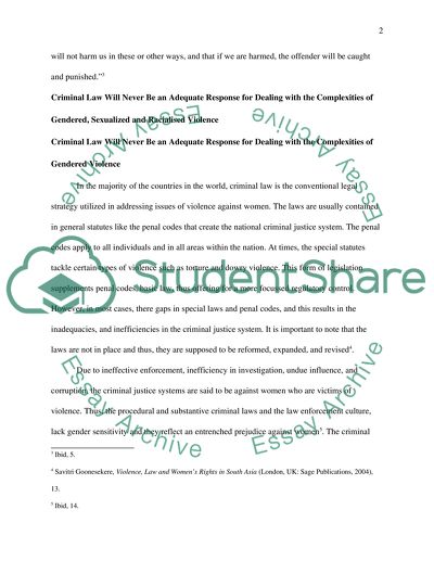 Dealing with the Complexities of Gendered, Sexualized and Racialised Violence