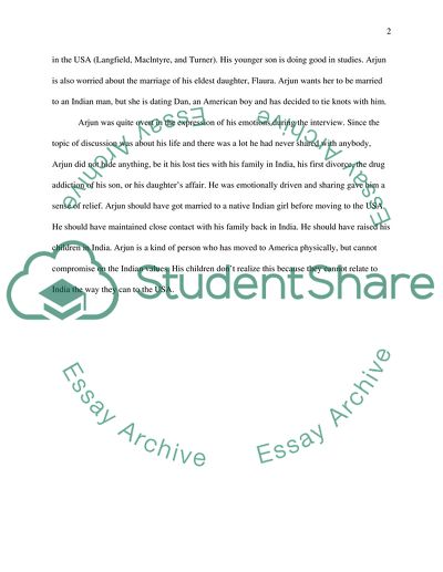 India Immigrant Interview Report