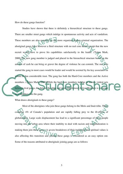 Aboriginal youth gangs