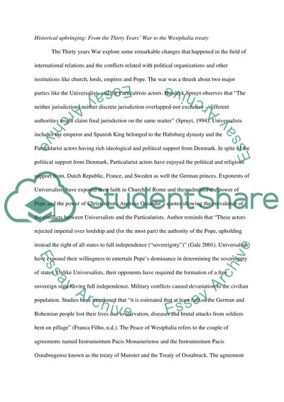 What Did the Peace of Westphalia Entail