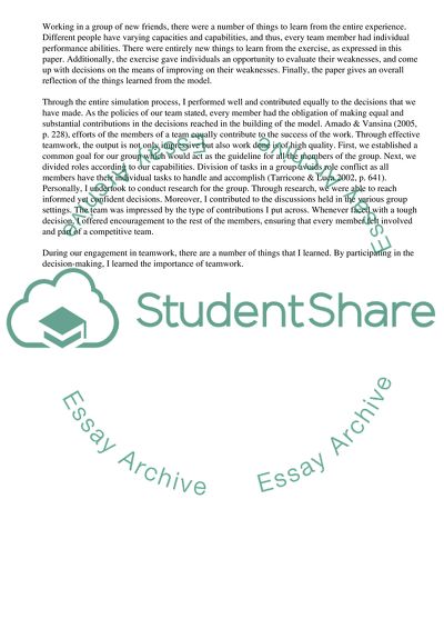 Capstone simulation essay image