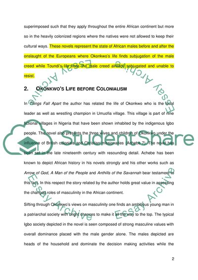 Mens Role and Expectation of the Gender Role in Africa