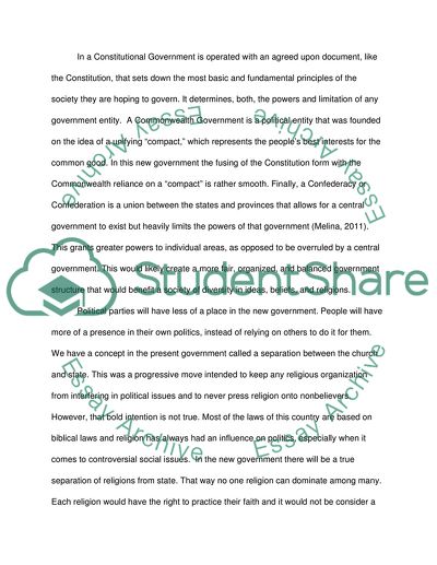 The Different Types of New Governments