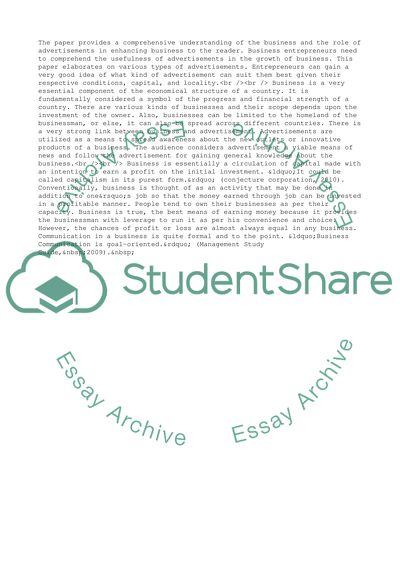 Different Types of Advertising in Business