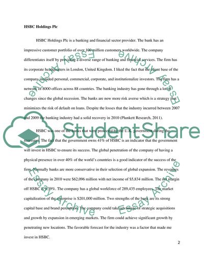 The Investment Game Simulation the Financial Comparison of Companies