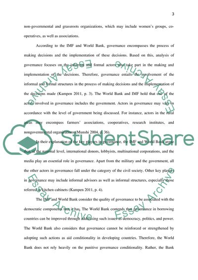 The Concepts Governance, Good Governance, and Good Enough Governance