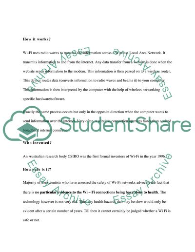 Wi-Fi and Its History and Principle of Work