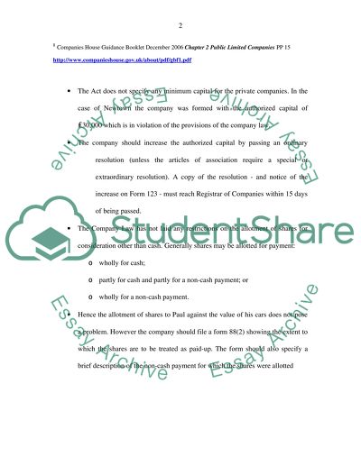 Newtown Telecomms Plc - Initial Shares