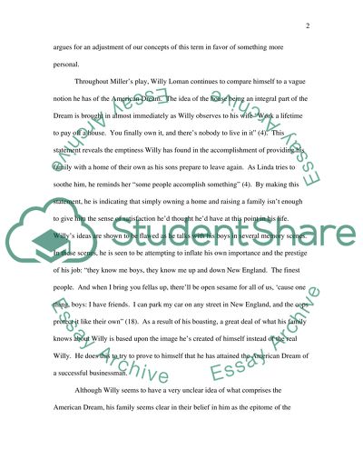 Willy Loman and the American Dream