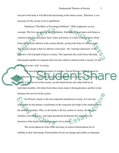 Functionalist and Conflict Perspectives