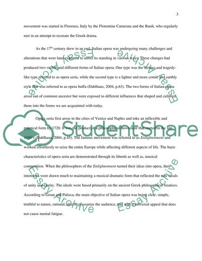 History and Performance Styles of Italian Opera and Chinese Opera