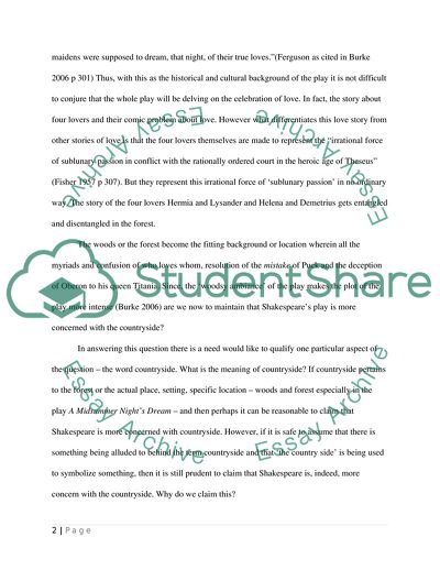 Shakespeares A Midsummer Nights Dream and Ben Jonsons Volpone