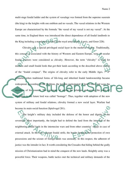 The feudal compact in the medieval literature