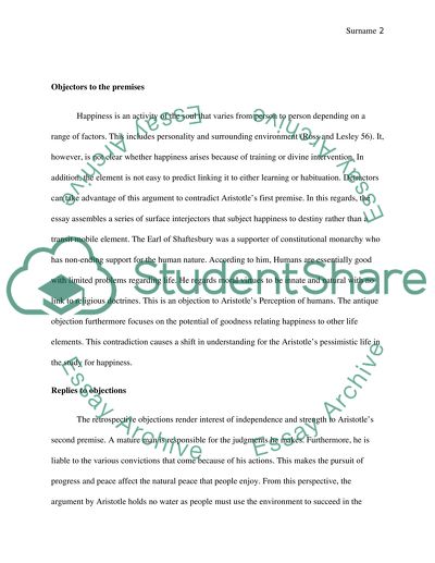 Nobles Man Happiness in Aristotles Nicomachean Ethics