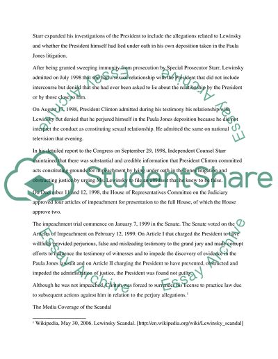 The Clinton Impeachment Trial